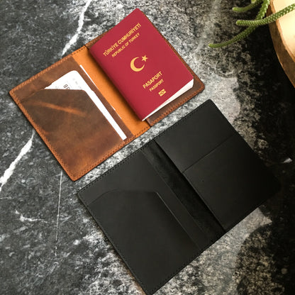 Deri Pasaport Kılıfı Cüzdan Nehemya