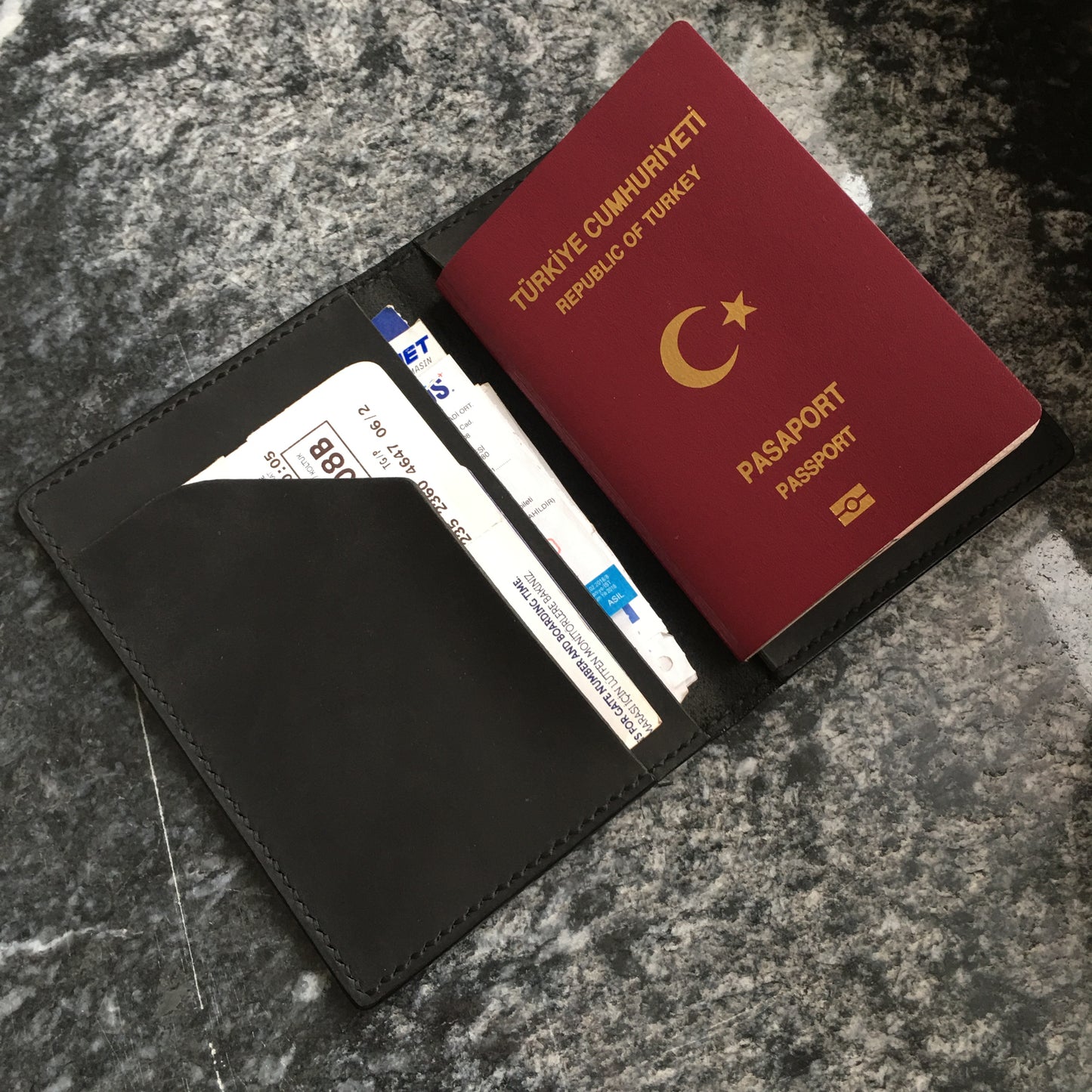 Deri Pasaport Kılıfı Cüzdan Nehemya
