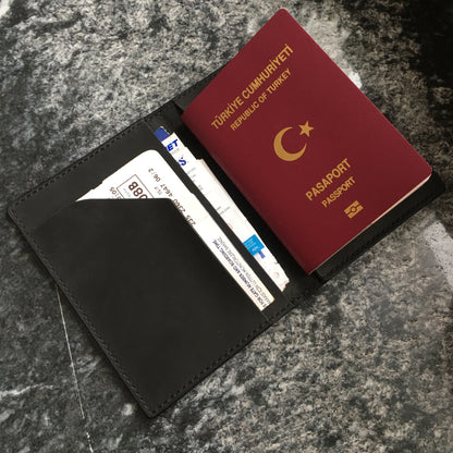 Deri Pasaport Kılıfı Cüzdan Nehemya