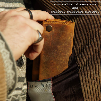 Personalized Leather Tobacco Pouch, Full Grain Tobacco Case, Rolling Tobacco Pouch, 50g Leather Tobacco Case, Engraved Fathers Day Gift, Personalized Full Grain Leather Tobacco Pouch, Rolling Case for 25g 50g Packs, Handmade Smokers Gift, Christmas Gift, Personalized Christmas Gift