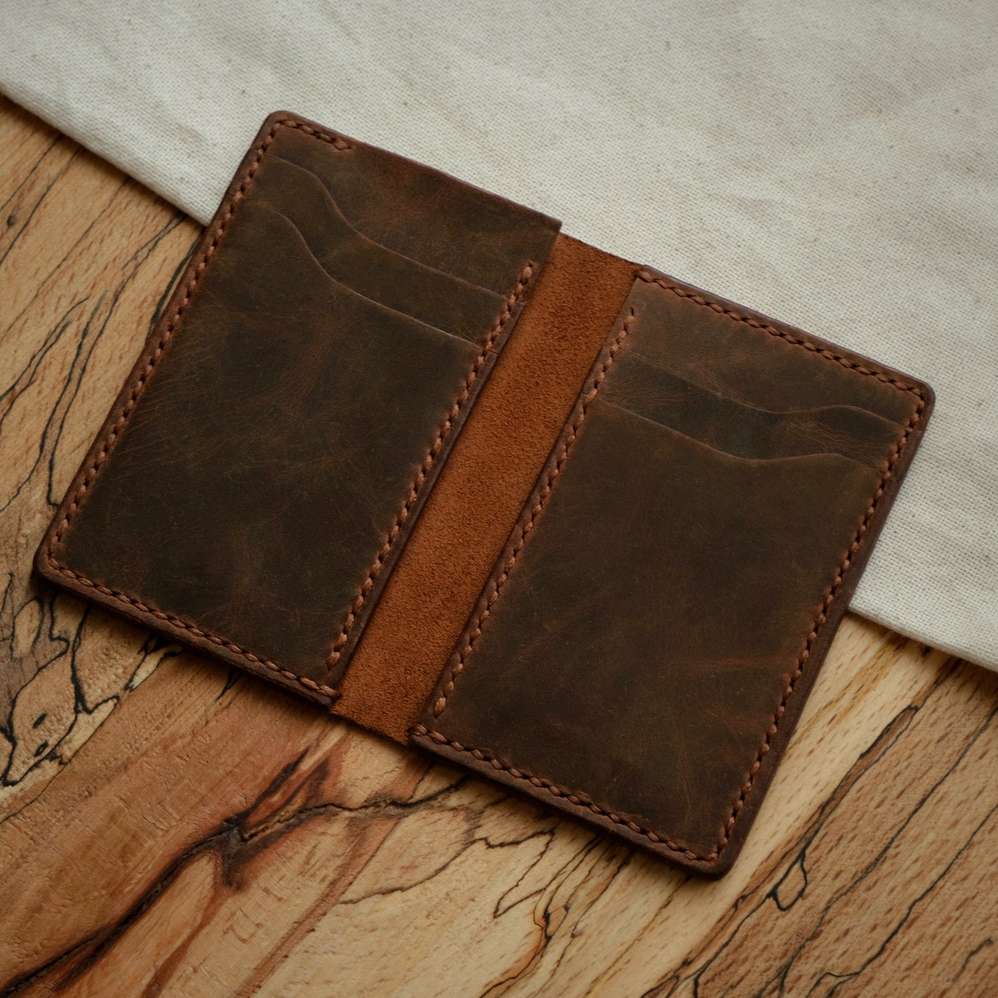Personalized Leather Slim Wallet, Ultra Thin Wallet, Minimal Leather Wallet, Customized Leather Wallet, Christmas Gift, Gift for Husband