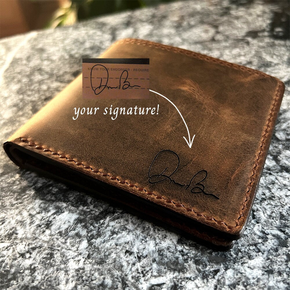 Personalized Premium Leather Wallet for Men, Full Grain Leather Bifold, Custom Engraved Leather Wallet, Customized Leather Wallet Men, Personalized Premium Leather Wallet, Handmade Full Grain Bifold for Men, Classic Custom Leather Wallet, Engraved Leather Wallet, Premium Bifold Wallet, Full Grain Leather Wallet Men, Gift for Husband, Gift for Dad, Personalized Fathers Day Gift