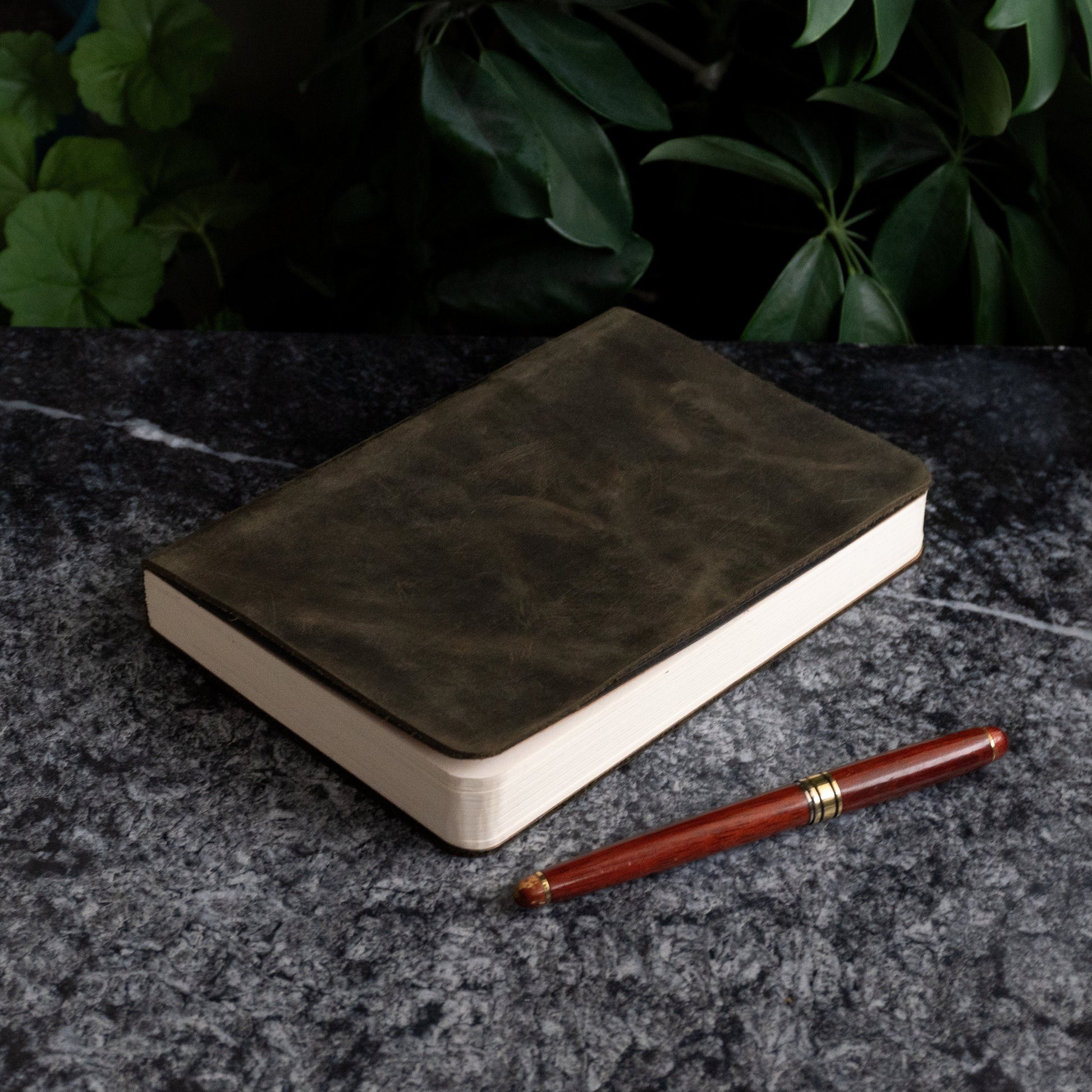Personalized Leather Wedding Guest Book, A5 Leather Journal, 256 Pages Leather Notebook, Poetry Journal, Handmade Leather Blank Notebook