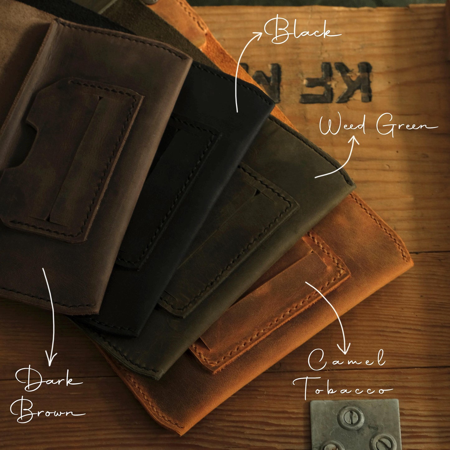 Personalized Leather Tobacco Pouch, Rolling Tobacco Case fit for 25g & 50g Packs, Full Grain Leather Tobacco Wallet, Unique Gift for Smokers