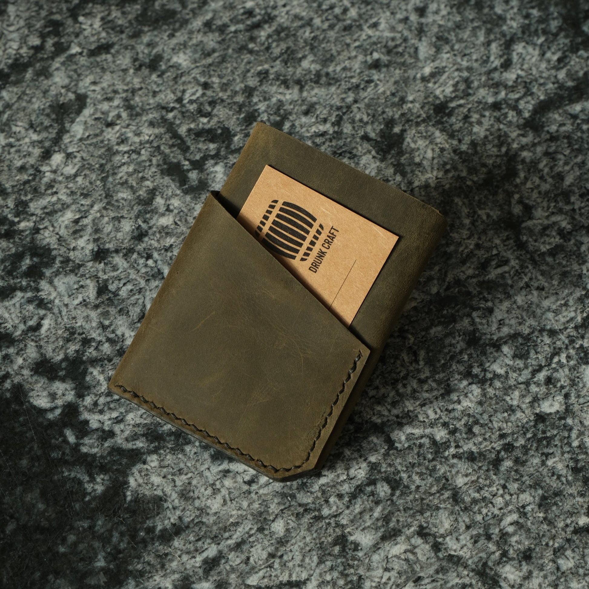 Personalized Full Grain Leather Card Holder, Slim Card Holder, Engraved Leather Wallet, Minimalist Leather Card Holder, Mothers Day gift