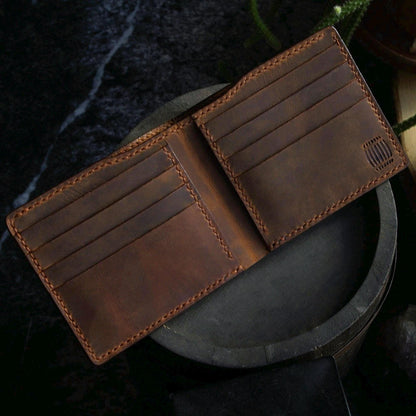 Personalized Premium Leather Wallet for Men, Full Grain Leather Bifold, Custom Engraved Leather Wallet, Customized Leather Wallet Men, Personalized Premium Leather Wallet, Handmade Full Grain Bifold for Men, Classic Custom Leather Wallet, Engraved Leather Wallet, Premium Bifold Wallet, Full Grain Leather Wallet Men, Gift for Husband, Gift for Dad, Personalized Fathers Day Gift