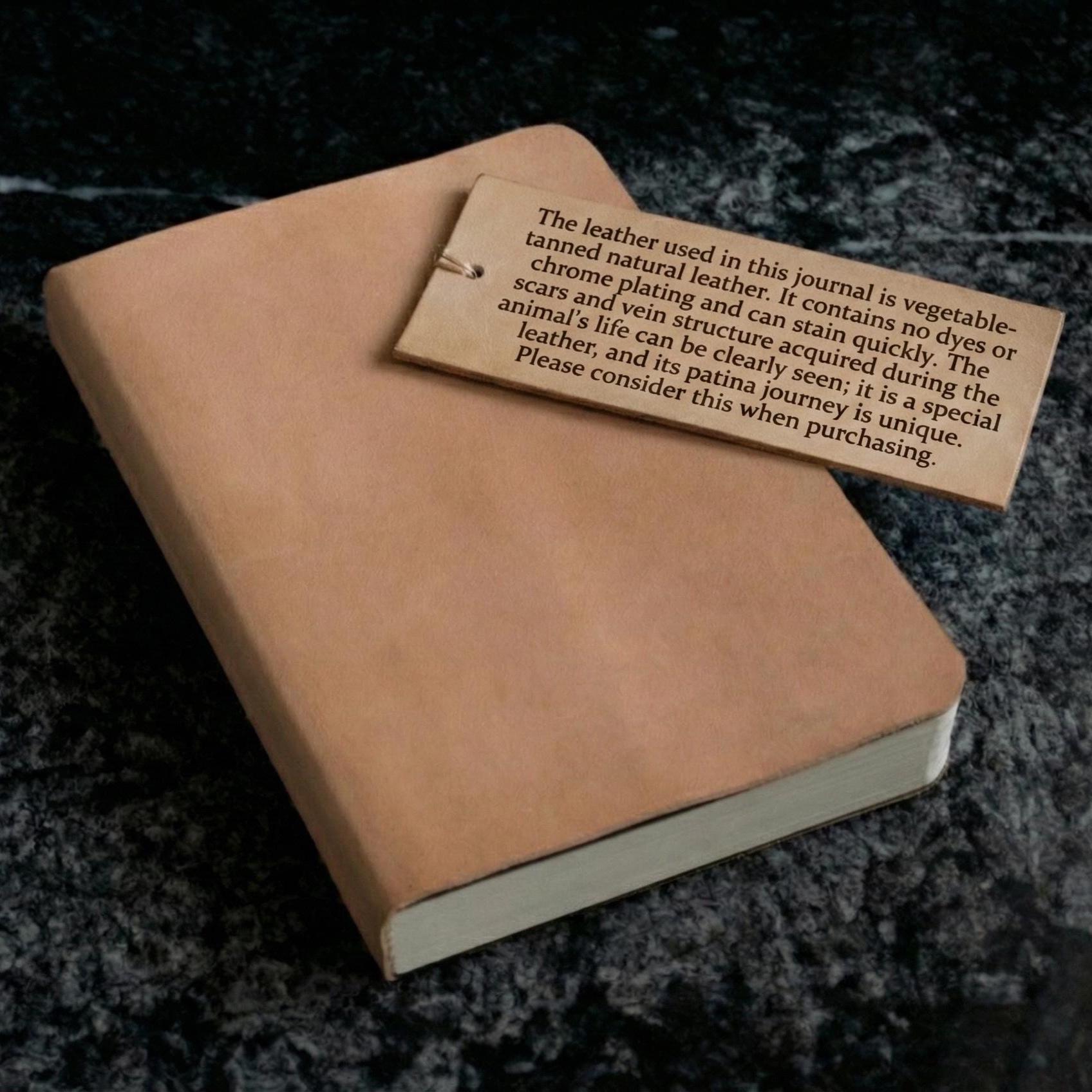 Personalized Leather Journal A5, 256 Pages Blank Notebook, Full Grain Diary, Gift for Writers
